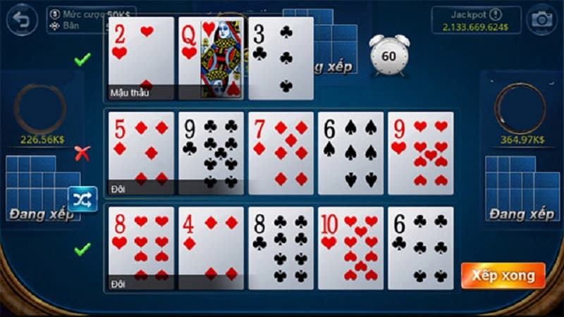 mậu binh kubet11 có tổng cộng 3 chi